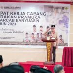 Pj Bupati HSR Buka Rakercab Gerakan Pramuka Kwarcab Banyuasin 2023