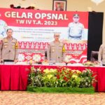 Buka Gelar Operasional, Kapolda Sumsel Irjen Rachmat Wibowo : Tahapan Pemilu Berlanjut, Deteksi Setiap Potensi Gangguan Keamanan.